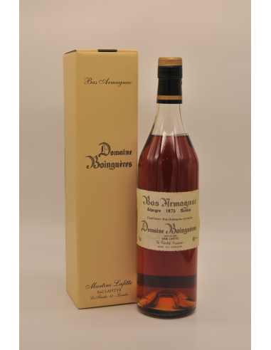 Bas Armagnac Domaine Boingnères 1975 Folle Blanche - Cave Millésimes - Perpignan