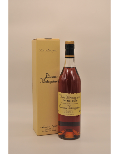 Bas Armagnac Domaine Boingnères 1981 Folle Blanche - Cave Millésime - Perpignan